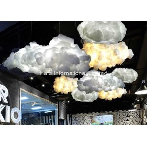 Giant Inflatable Advertising Balloon Cloud Lighting 0.6m 2m Diamater