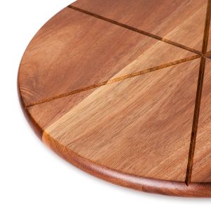 Kitchenware Round Pizza Paddle Acacia Wood Pizza Cutting Board