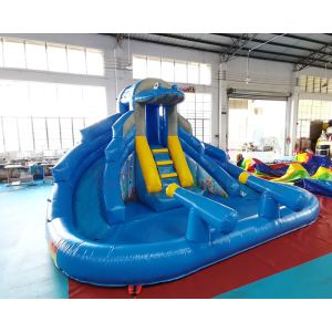 1000D Outdoor Inflatable Water Slides Backyard Bounce House