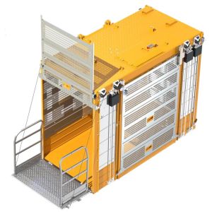 Overload Protection Construction Site Hoist for 3Phase 440V/60Hz Power Supply Sand Blasting And Paint Or Galvanized