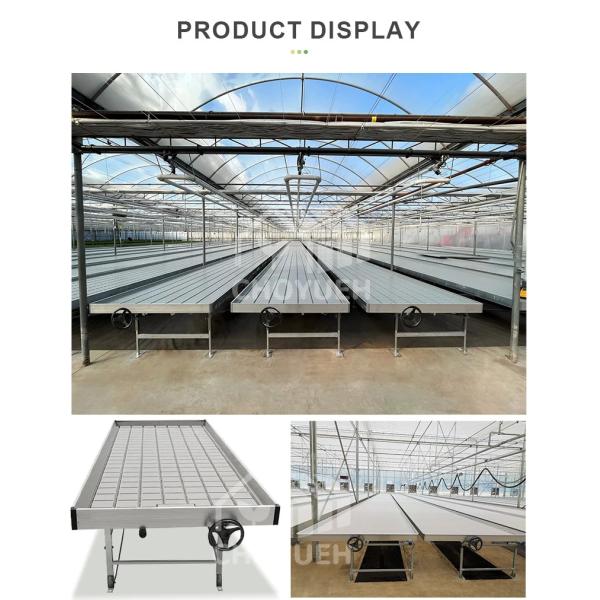 Hydroponic Trays Greenhouse Benches Ebb And Flow Rolling Benches 3mm
