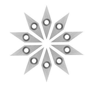 Round Hole Handheld Diamond Shape Cutters for Most Woodturning Tools