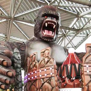 Funny Amusement Park Thrill Rides / King Kong Ride With FRP Decoration
