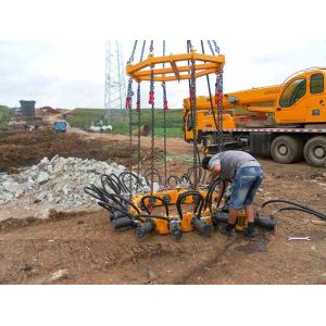 Safer High Efficiency Concrete Pile Machine , Round Pile Cutter Low Noise KP315A