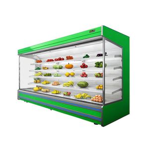 Commercial Factory Supermarket Showcase Front Air Freezer Multideck Open Chiller