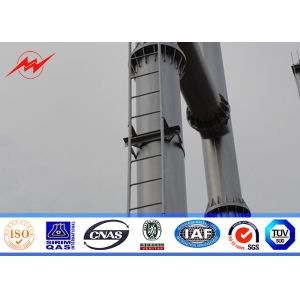 Galvanization 25M High Mast Tower Flange Tubular Steel Monopole Communication