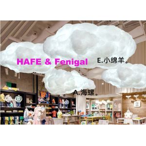 80cm 100cm Cloud Inflatable Lighting Decoration 1.5m 2m For Events Rental