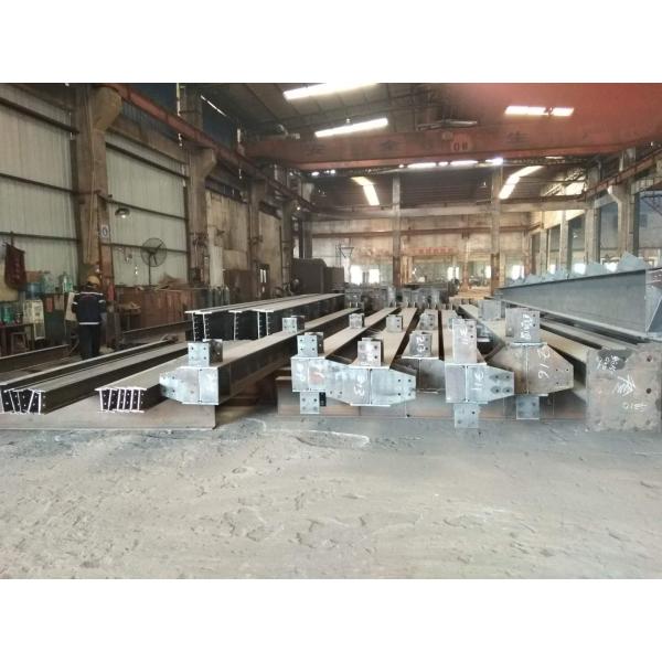 Hot - Dip Galvanized Industrial Steel Structures / Steel Warehouse Buildings