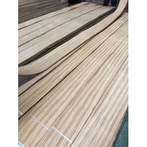 Quality 0.60mm Quartered Zebrano Decorative Wood Veneer for Furniture Architectural Woodworks and Designing for sale