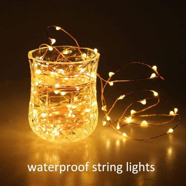 20m Color LED String Lights Plug In Color Changing 8 Modes Dimmable With Remote Timer