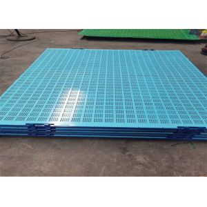 Blue 6mm Mesh Construction Safety Screens High Rise Safety Systems