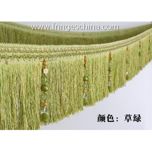Handmade fashionable chain beads lace tassels fringes for curtain/sofa/pillow/stage decoration