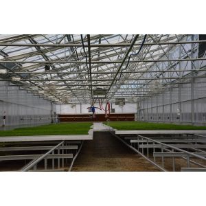 PE Plastic Film Greenhouse Multi Span Sawtooth Turnkey Project