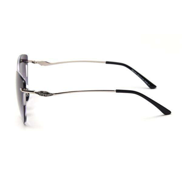 Frameless Trim Hollow Womens Driving Sunglasses Metal Frame Polarized