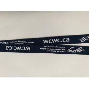 Black Color Promotional Dye Sublimation Lanyards With Fashion Logo , 2.0*90cm