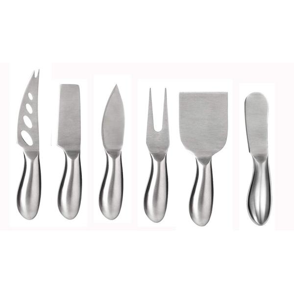 6PCS cheese knife set with hollow handle full stianless steel cheese tools