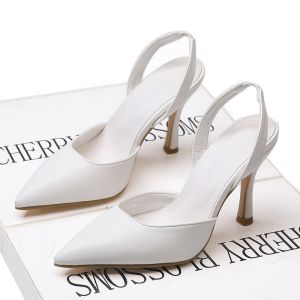 YTH008 Single Shoes Women'S New Pointed Toe European And American Summer Leather