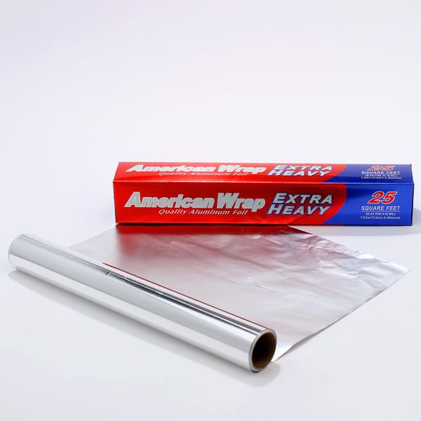 Buy Service Food Grade Aluminum Tin Foil Roll with Silver Finish and Customized Width at wholesale prices