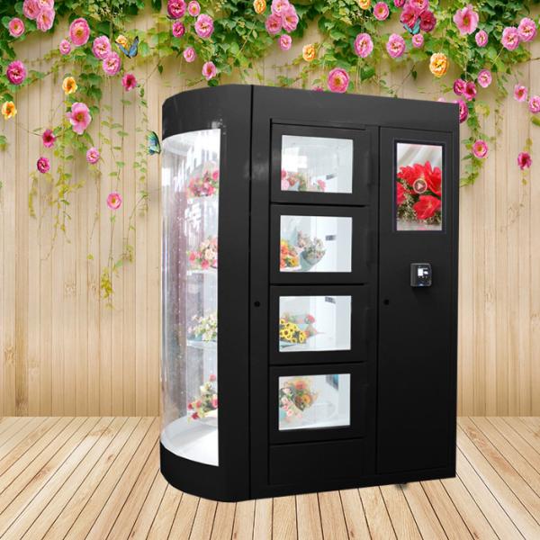 Buy Jasmine Flower Bouquet Vending Machine Rose Carnation Steel Cabinet at wholesale prices