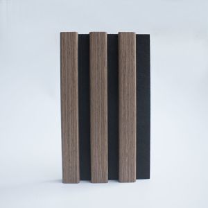 China Hotel Recycled Wall Slat Wood Harmless 3 Sides Coated 500x2700x21mm on sale
