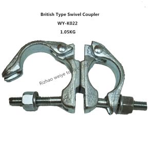 Hot dip galvanized / forged Scaffolding Double Coupler , 360 Degrees swivel couplings
