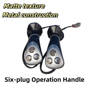 Quality Six Plug Operation Joystick Handle Control For Wood Grabber / Tool Grab Steel Machine for sale