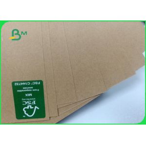 50 60 70 80gr Brown Kraft Paper Roll Bursting Resistance For Book Cover