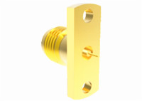 Buy 2.4mm 2 Hole Flange Female RF Connector Jack With Cylindrical Contact 0.4mm Pin Terminal at wholesale prices