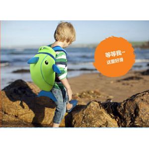Dustproof Kid Cool School Backpacks Water Resistance Dolphin Shape