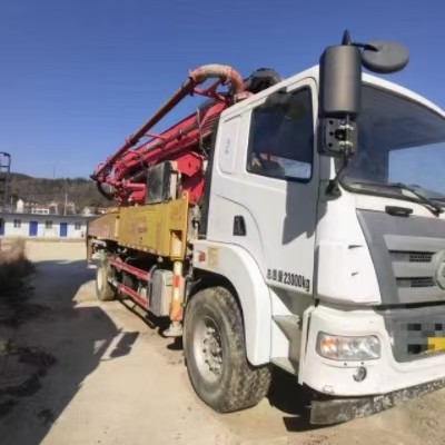 Used Concrete Pump Truck Original 2019 SANY 37m Small Concrete Pump Truck