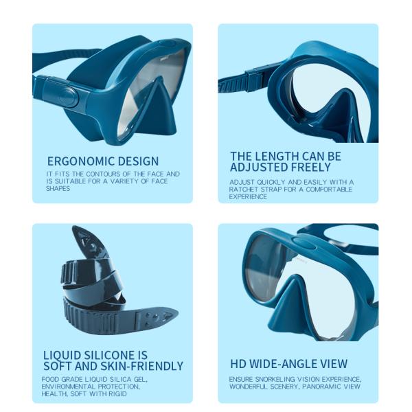 ZMZDIVE Freediving Snorkel Mask Set Prescription Snorkeling Goggles