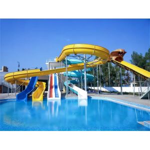 Amusement Park Rides Swimming Pool Equipment Sea Water Fiberglass Slide