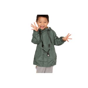 China Lightweight Olive Green Polyester Childrens Parka Coats For Winter on sale
