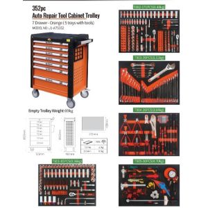 Cabinet Tool Chest Mobile Workbench 352pcs
