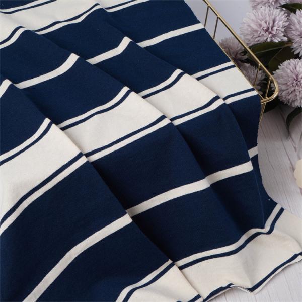 Breathable Soft And Comfortable Care And Skin-Friendly Simple Striped Knit Fabric For Casual Wear