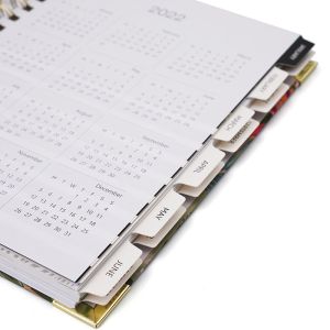 Spiral Bound Hardcover Planner Printing 174x214mm wire binding