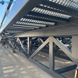 Manual Dock Ramp Forklift Auxiliary Adjustable Height Diamond Surface Resists