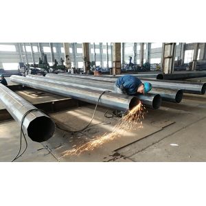 90FT Transmission Electric Power Steel Pole Dodecagonal Galvanized Q460