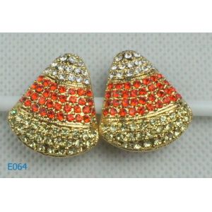 2012 fashion square zirconia stud earrings for engagement, gift, party, wedding