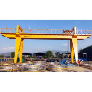 Chinese Double Girder Hoist Crane With Cab / Wireless Remote Control