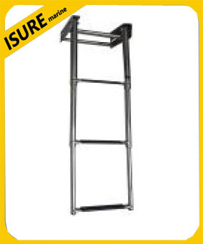Buy New 3-Step Under Platform Boat Boarding Ladder, Telescoping/Stainless Steel at wholesale prices