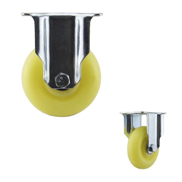 Buy 100mm Wheel Fixed Beige Medium Duty Casters 90kg Capacity at wholesale prices