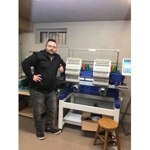 2 head embroidery machine newest technology multi functions computer embroidery