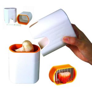 China Mini Plastic Vegetable Cutter Reusable , Egg Fruit And Vegetable Chopper on sale