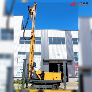 Loose Layer And Bedrock Pneumatic Drilling Rig 350 Meters Hydraulic Crawler