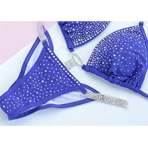 S M L Size Breathable NPC Bikini Suits , Lady 'S Bikini Competition Suits
