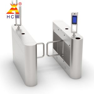 5000 Fingerprint Capacity Swing Barrier Turnstile Gates Plexiglass Door Wing
