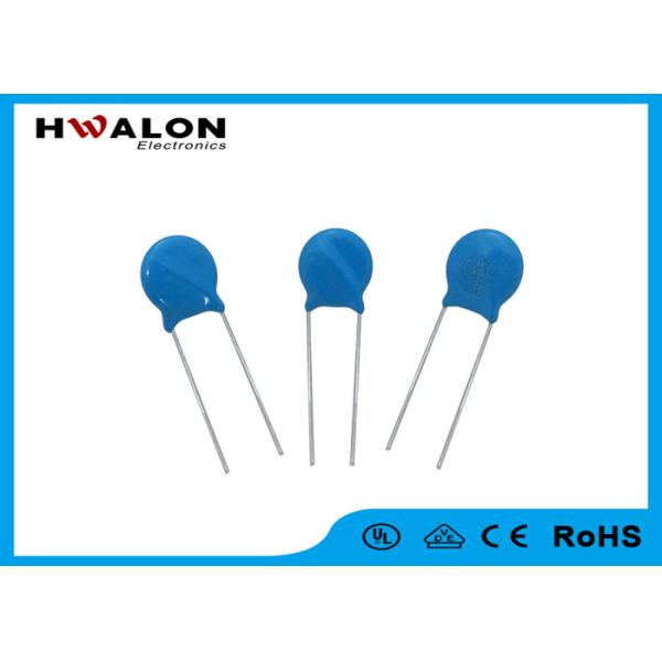 Diameter 10mm 10D Series 471k Straight Lead Metal Oxide Varistor Wide Operating Voltage Range Blue Color