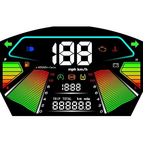 OEM Segment LCD Monochrome For Medical Devices Custom Monochrome LCD With TN STN