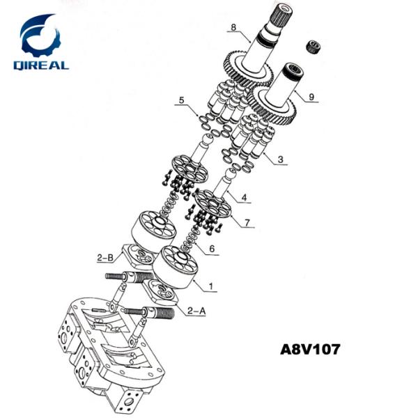 Excavator spare parts A8V107 A8V86 A8vo55 Hydraulic Pump Parts